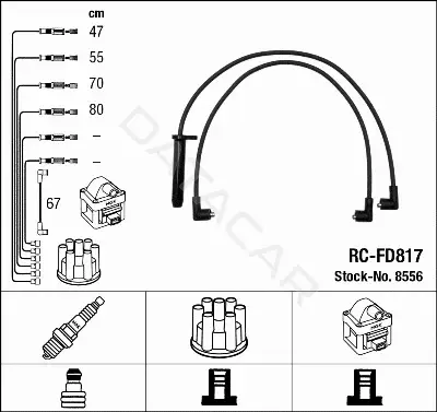Высоковольтные провода NGK 8556