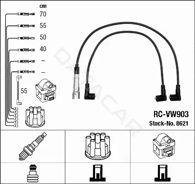 Высоковольтные провода NGK 8621