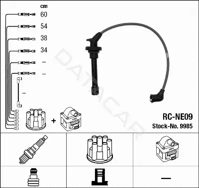 Высоковольтные провода NGK 9985