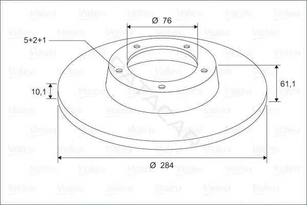 Тормозные диски VALEO 297027