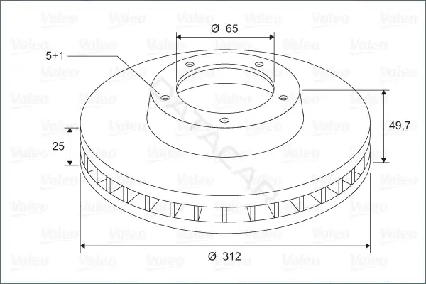 Тормозные диски VALEO 297242