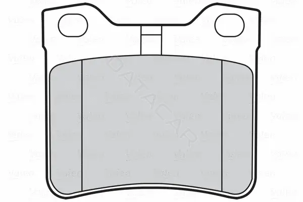 Тормозные колодки VALEO 301063