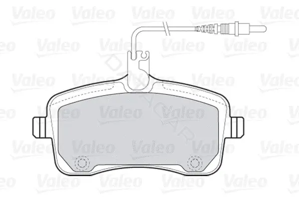Тормозные колодки VALEO 301662