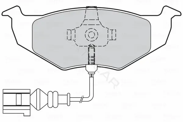 Тормозные колодки VALEO 301805