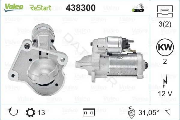Стартер VALEO 438300