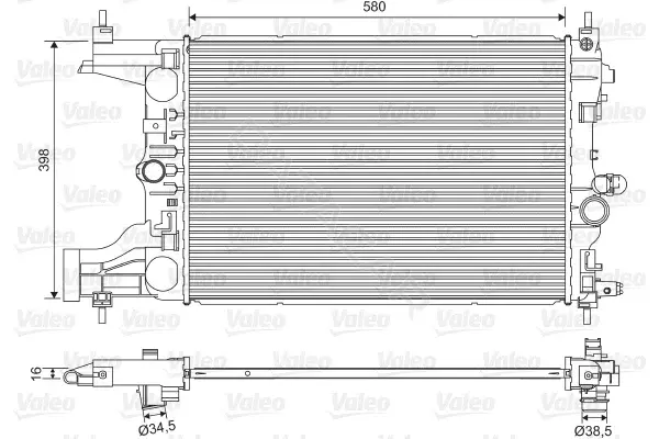 Радиатор охлаждения VALEO 701594