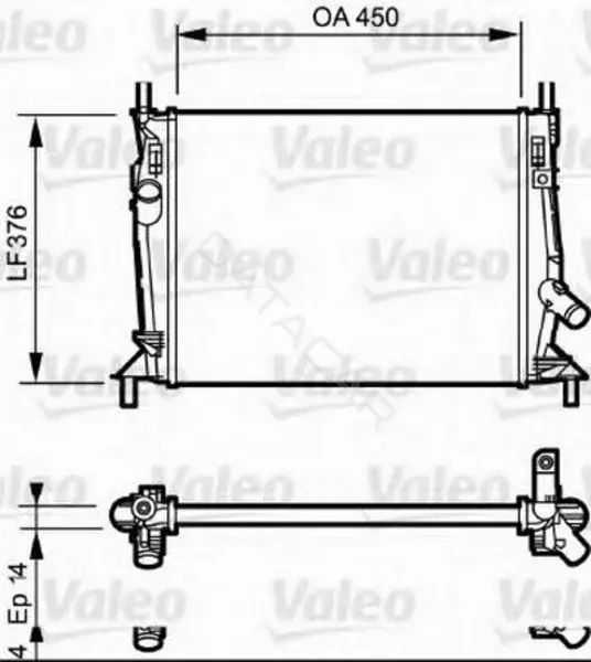 Радиатор охлаждения VALEO 734319