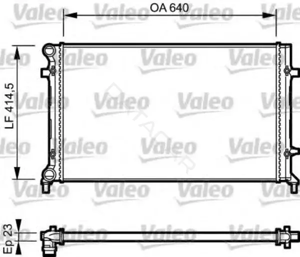 Радиатор охлаждения VALEO 734332