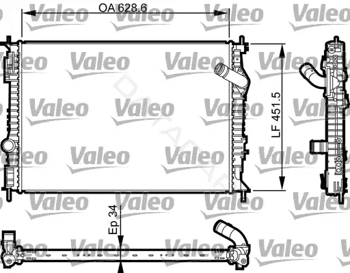 Радиатор охлаждения VALEO 735461