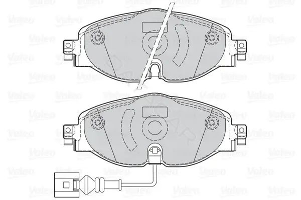 Тормозные колодки VALEO 302145
