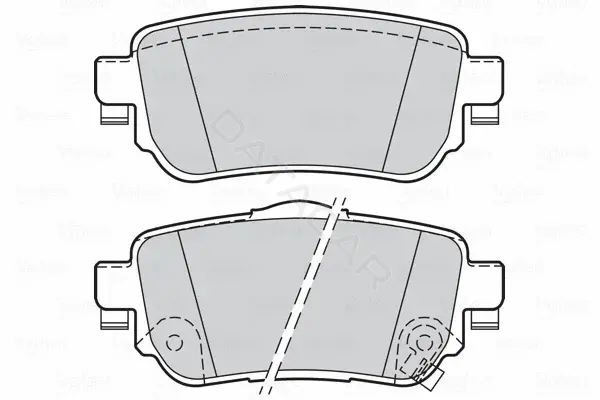 Тормозные колодки VALEO 302165