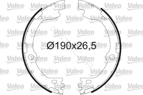 Колодки ручника VALEO 564211