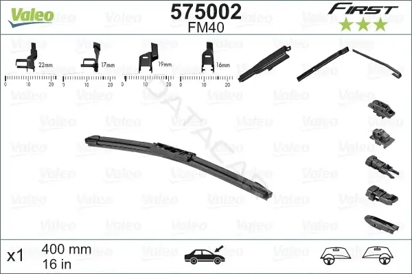 Щетки стеклоочистителя VALEO 575002