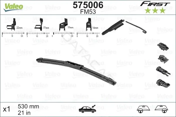 Щетки стеклоочистителя VALEO 575006