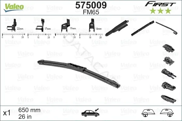 Щетки стеклоочистителя VALEO 575009