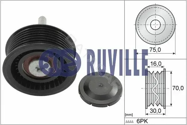 Ролик ремня генератора RUVILLE 56725