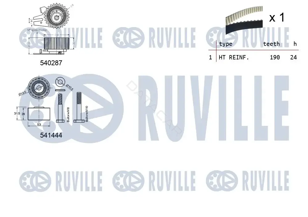 Комплект ГРМ RUVILLE 550302