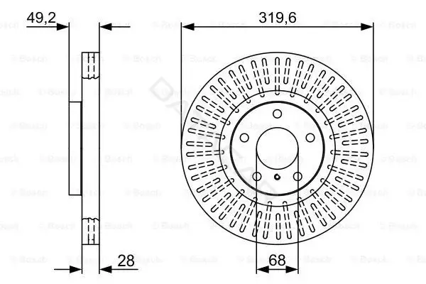 Тормозные диски BOSCH 0986479V60