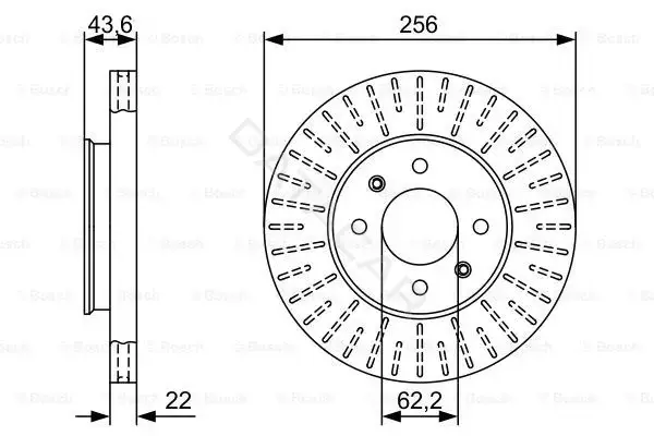 Тормозные диски BOSCH 0986479V96