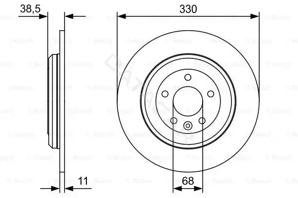 Тормозные диски BOSCH 0986479W01