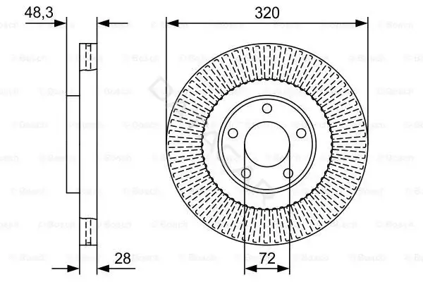Тормозные диски BOSCH 0986479W04