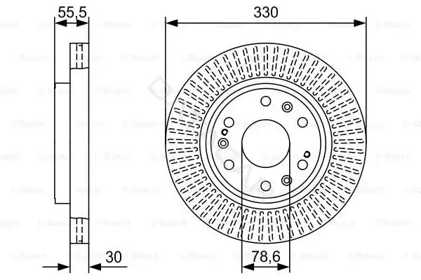 Тормозные диски BOSCH 0986479W30
