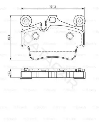 Тормозные колодки BOSCH 0986494567