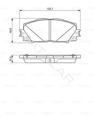Тормозные колодки BOSCH 0986494670