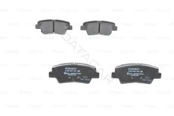 Тормозные колодки BOSCH 0986494768