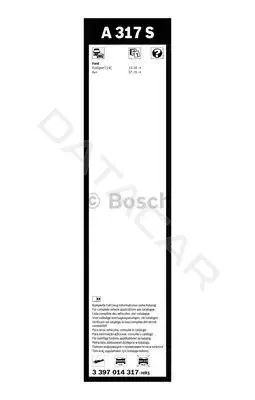 Щетки стеклоочистителя BOSCH 3397014317
