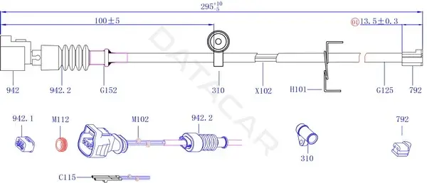 Датчик износа тормозных колодок Hi-Q SWS5200
