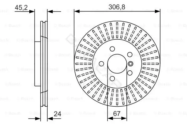 Тормозные диски BOSCH 0986479C93