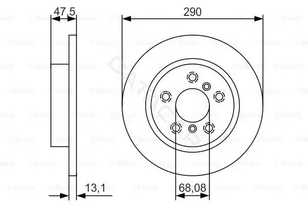 Тормозные диски BOSCH 0986479D17