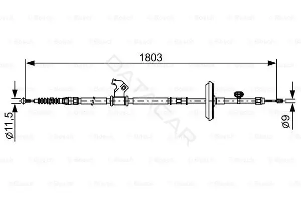 Трос ручника BOSCH 1987482508