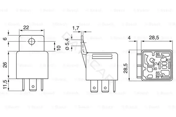 Реле поворотов BOSCH 0332019155