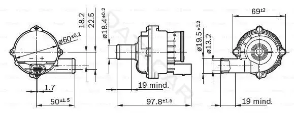 Помпа электрическая BOSCH 0392023004