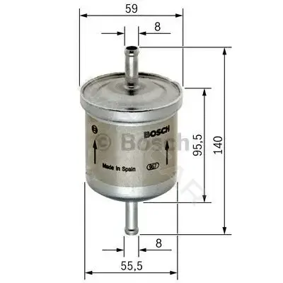 Топливный фильтр BOSCH 0450905002