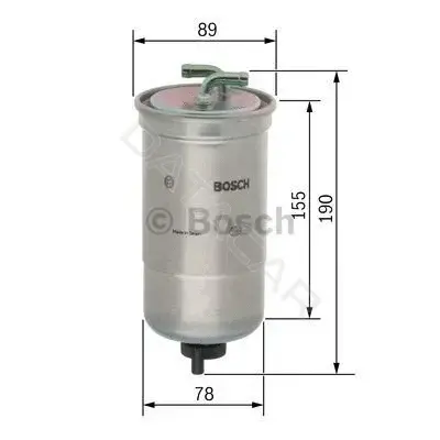 Топливный фильтр BOSCH 0450906442