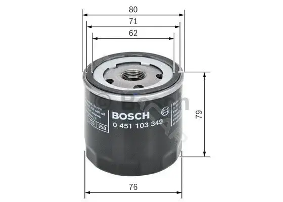 Масляный фильтр BOSCH 0451103349