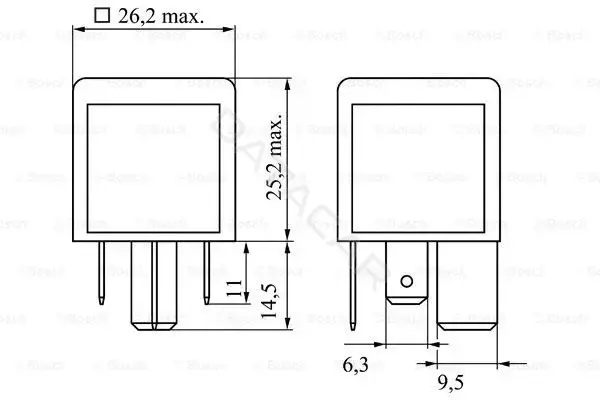 Реле поворотов BOSCH 0986332002