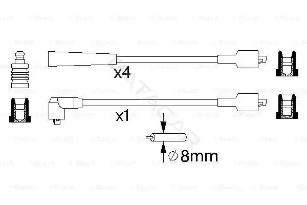 Высоковольтные провода BOSCH 0986356868