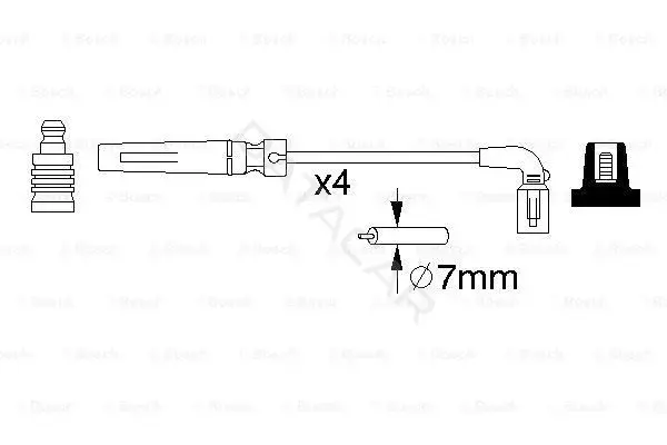 Высоковольтные провода BOSCH 0986356987