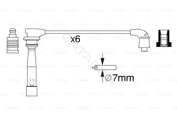 Высоковольтные провода BOSCH 0986356992