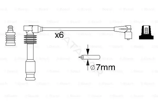 Высоковольтные провода BOSCH 0986357055