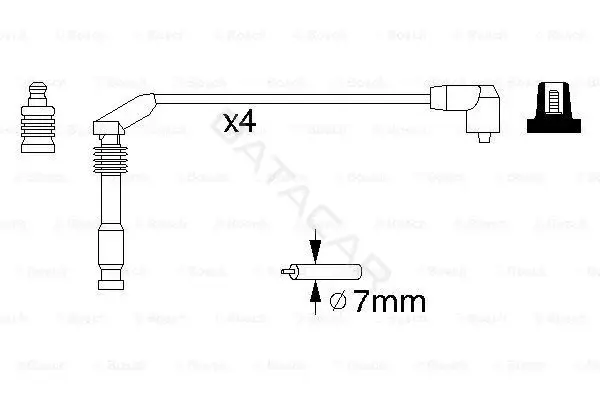 Высоковольтные провода BOSCH 0986357126