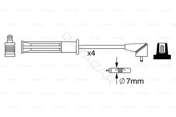 Высоковольтные провода BOSCH 0986357256