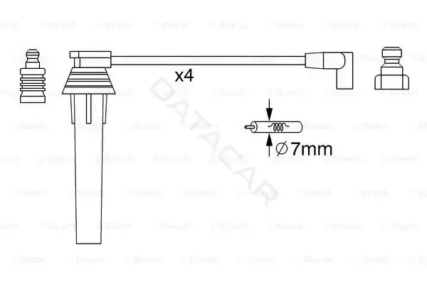 Высоковольтные провода BOSCH 0986357270