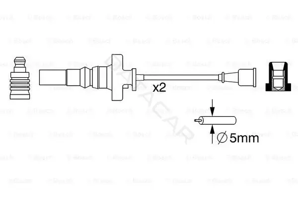 Высоковольтные провода BOSCH 0986357273