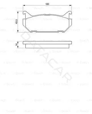 Тормозные колодки BOSCH 0986424266
