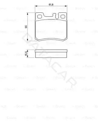 Тормозные колодки BOSCH 0986424358